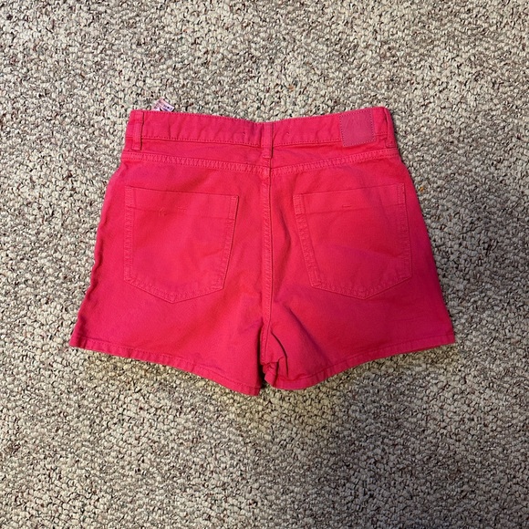 Zara Fuchsia Buttoned Skort 90s high waisted - Picture 2 of 4